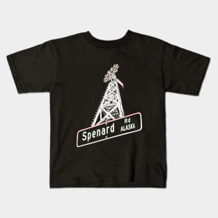 Iconic Spenard Windmill in Anchorage, Alaska Merchandise Kids T-Shirt